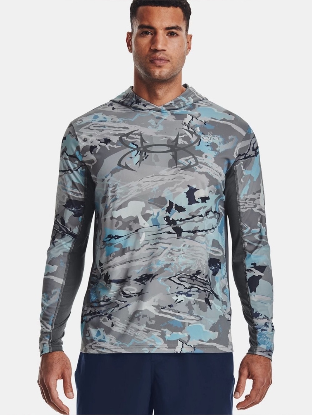 Under Armour Men's Iso-Chill Shorebreak Camo Hoodie- size L